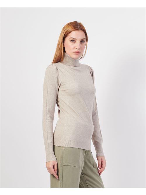 Yes Zee Puff Sleeve Turtleneck Sweater YES ZEE | M038-RU000268